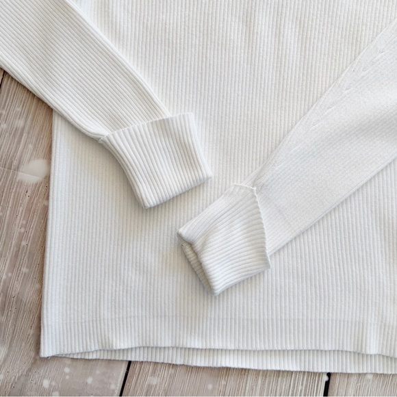 Daisy Fuentes Sport Quarter-Zip Ribbed Sweater Long Sleeves - Picture 10 of 11